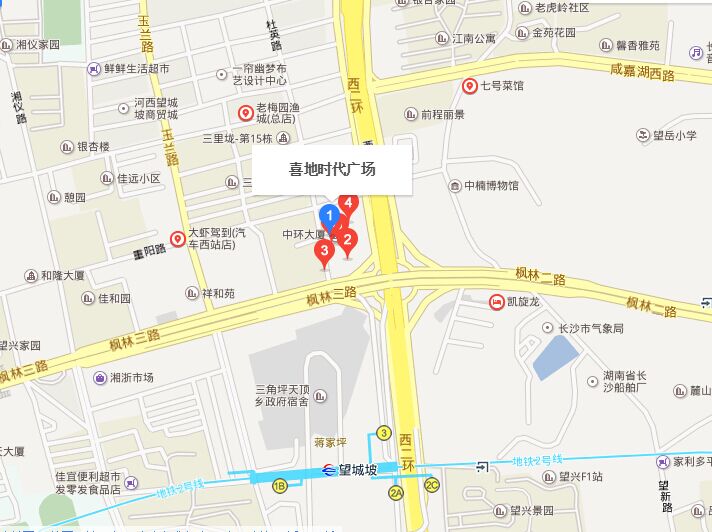 湖南省长沙市岳麓区喜地时代广场