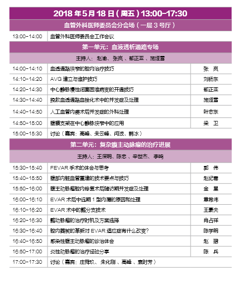 会议日程