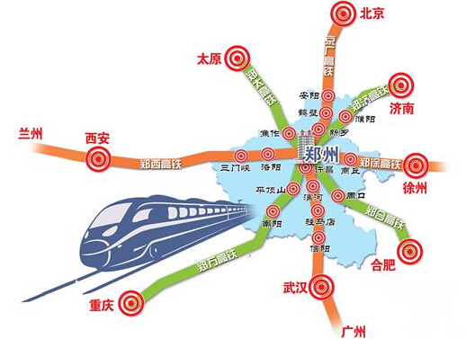 《中原经济区规划》,"米"字形高铁方案初现; 2012年12月,石武高铁