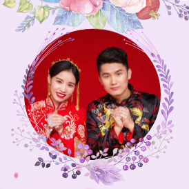 冯豪雄&朱 兰 婚礼邀请