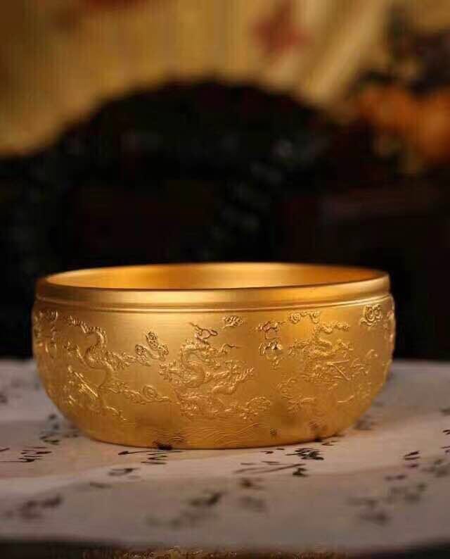 九龙传家聚宝盆 200g,500g au999