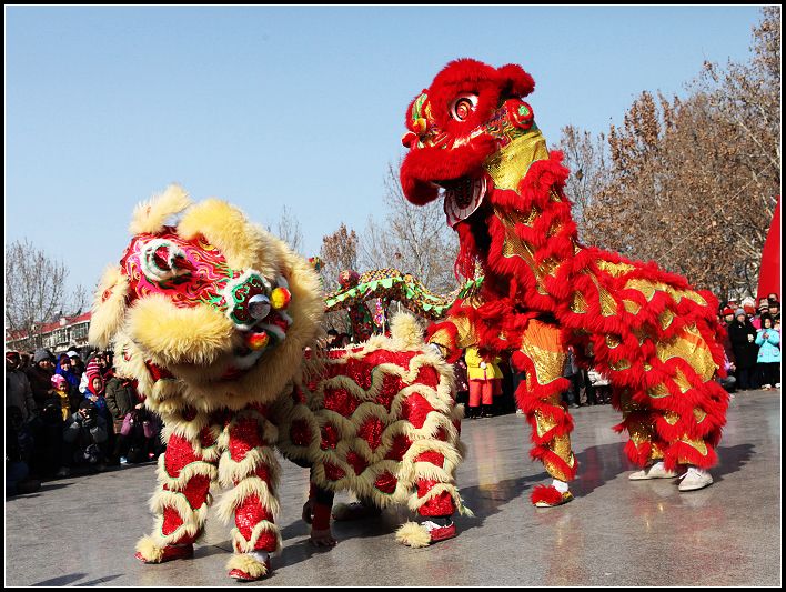 童话朗乡 舞龙舞狮,大秧歌扭起来