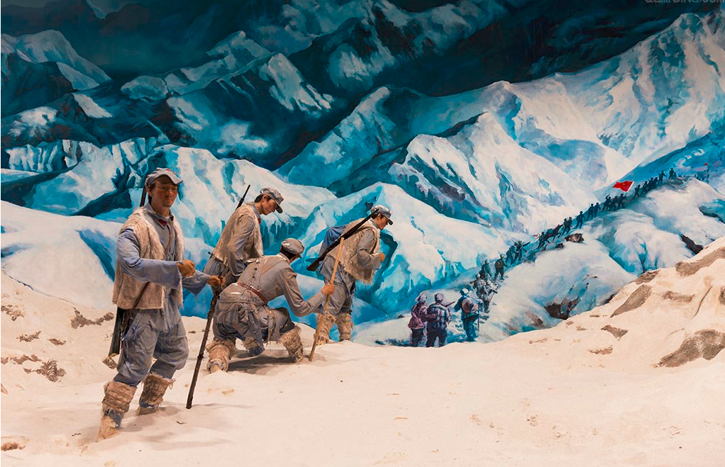 "长征号"主题列车历史故事之翻越雪山