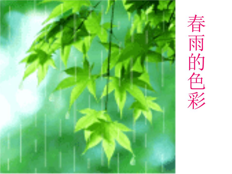 春雨的色彩